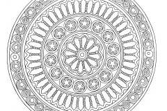 Mandala a colorier adulte difficile 12